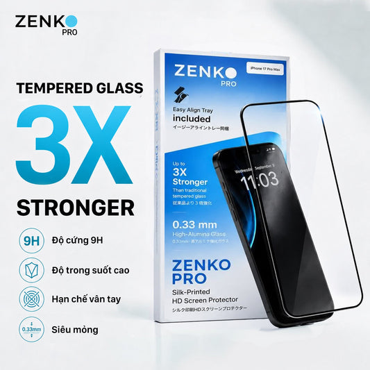 Kính cường lực cao cấp Zenko Pro