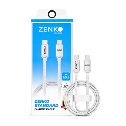 Cáp sạc nhanh Zenko Standard 60W - Type-C to Type-C