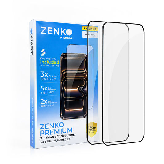 Kính cường lực siêu cứng Zenko Premium - 2 miếng