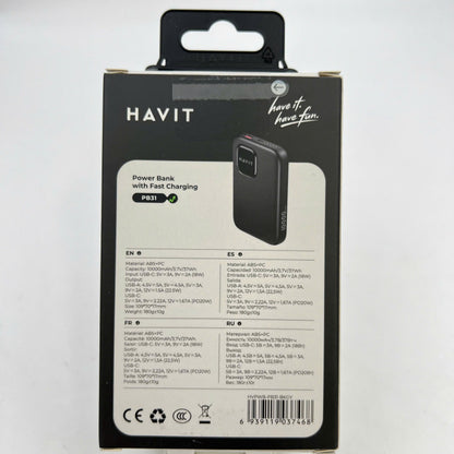 Sạc dự phòng Havit PB31 10000mAh