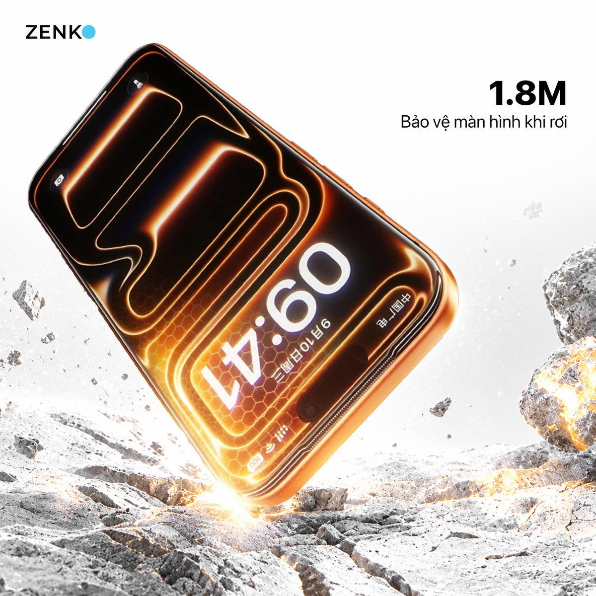 Kính cường lực siêu cứng Zenko Premium - 2 miếng