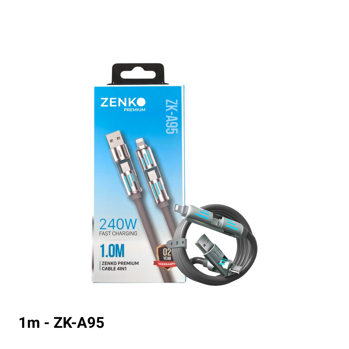 Cáp sạc nhanh 4 in 1 Zenko Premium