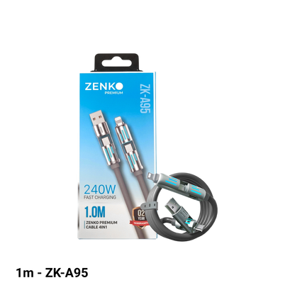 Cáp sạc nhanh 4 in 1 Zenko Premium