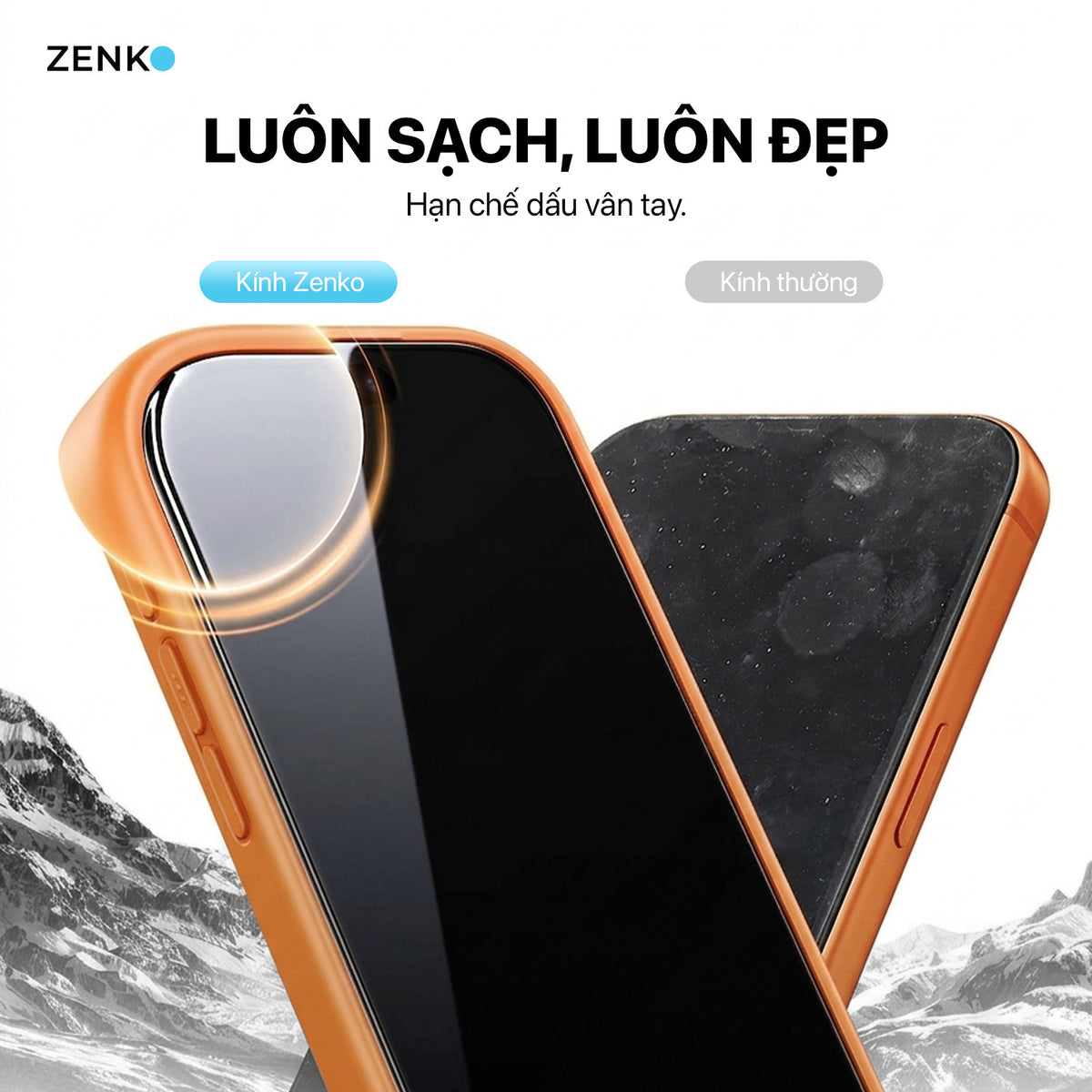 Kính cường lực Chống nhìn trộm Zenko Premium - Hộp 2 miếng