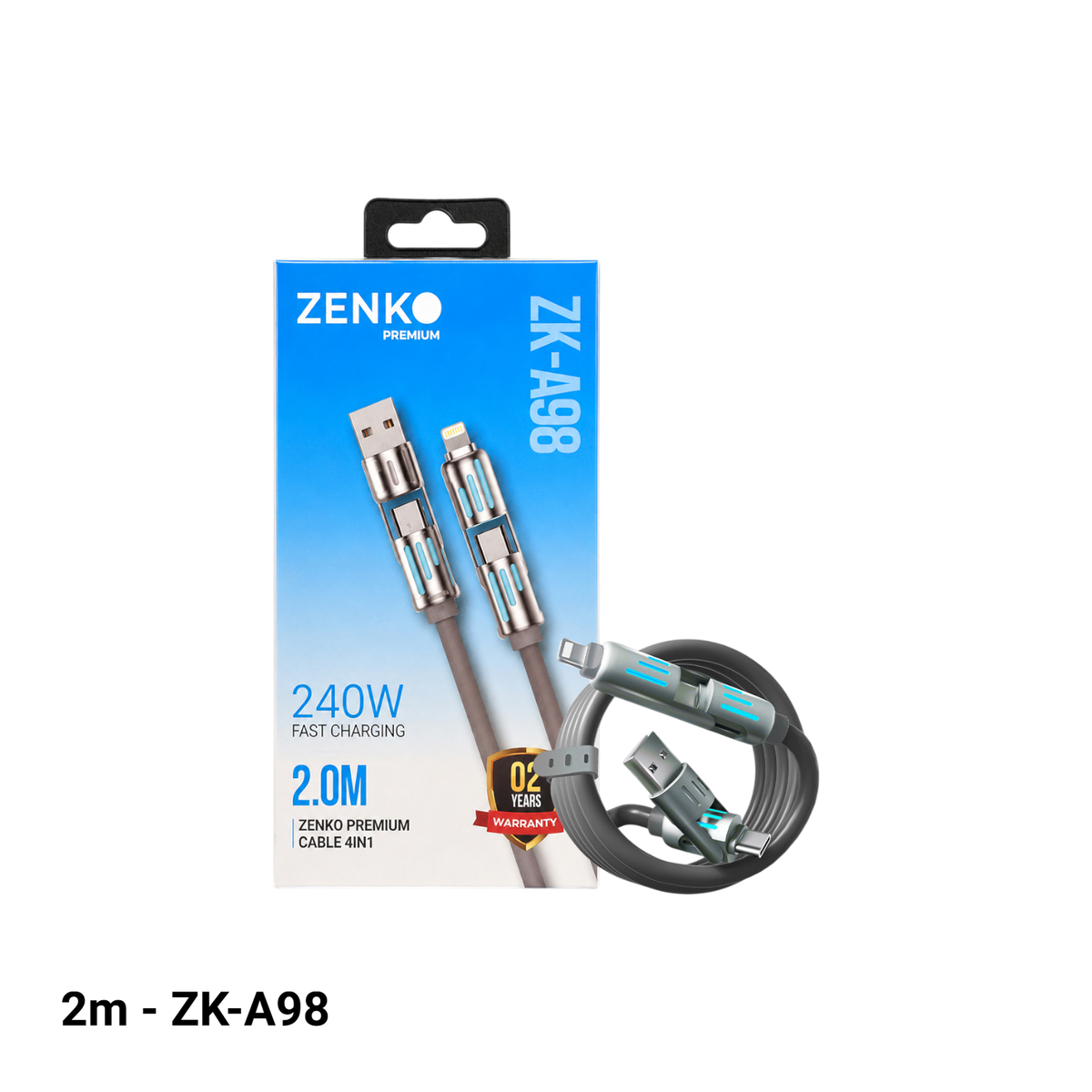 Cáp sạc nhanh 4 in 1 Zenko Premium