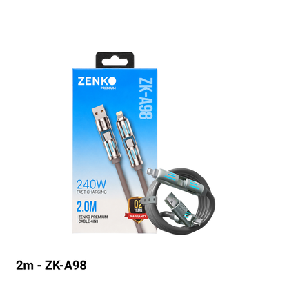 Cáp sạc nhanh 4 in 1 Zenko Premium