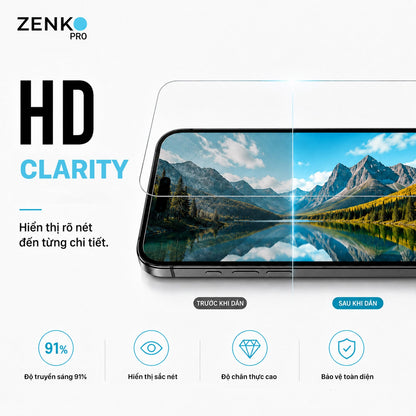 Kính cường lực cao cấp Zenko Pro