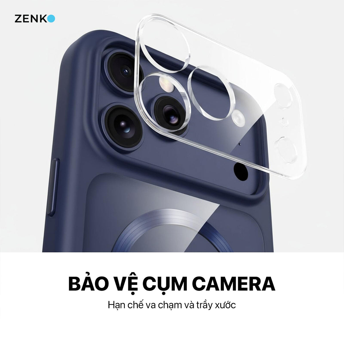 Ốp Zenko Premium MagSafe – Ring Stand