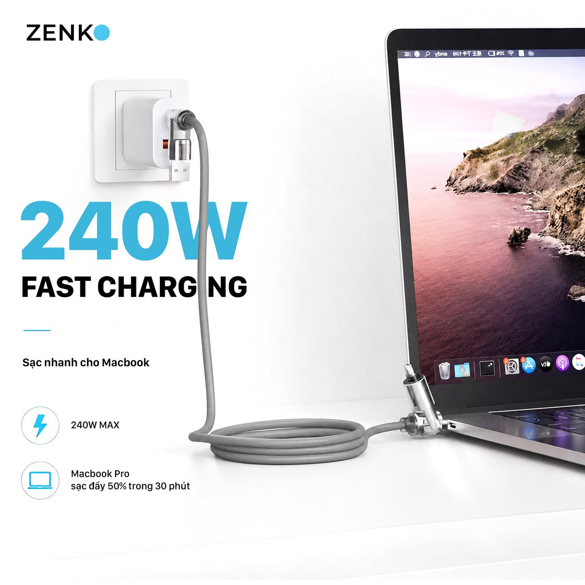 Cáp sạc nhanh 4 in 1 Zenko Premium