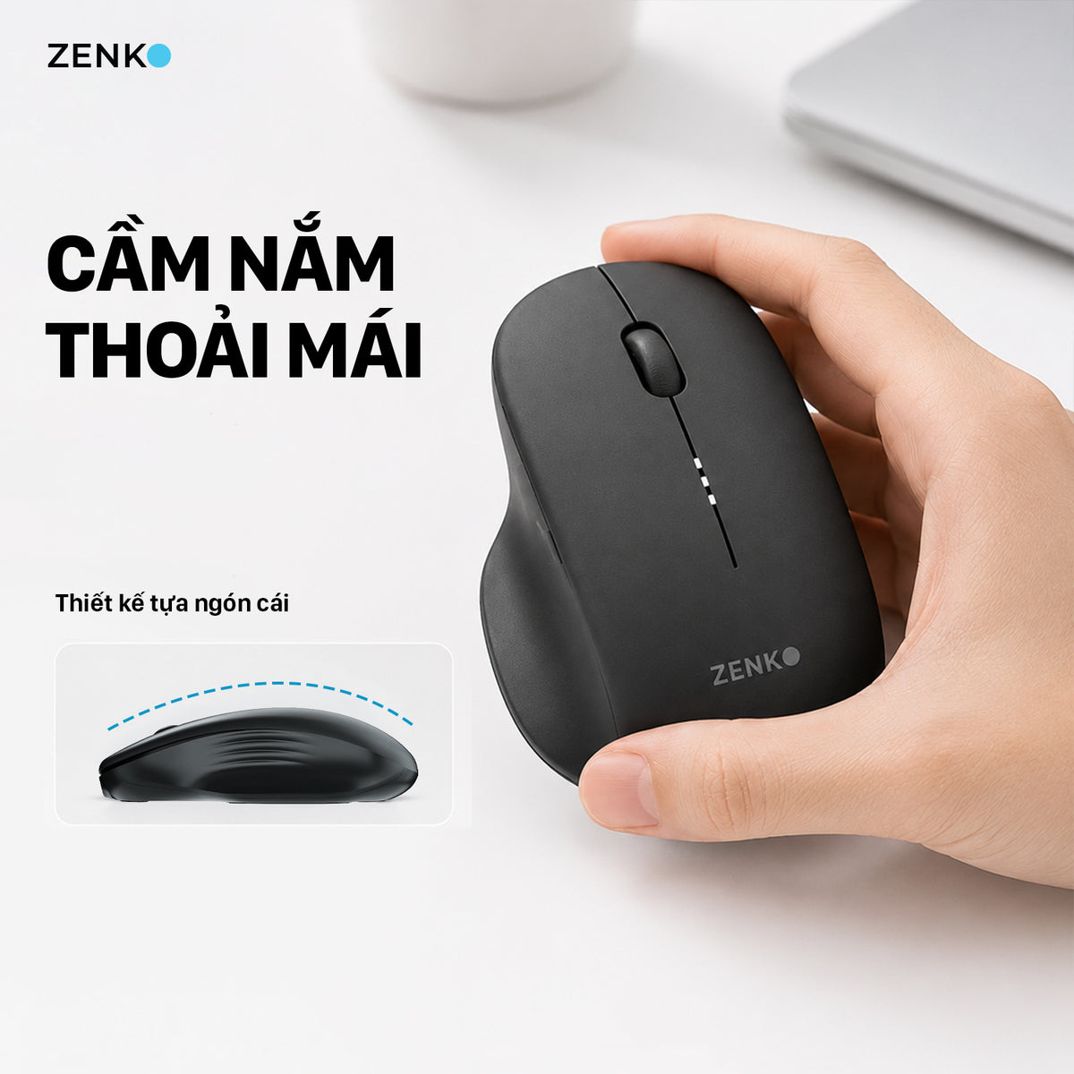 Chuột không dây Zenko Pro Silent ZKM1