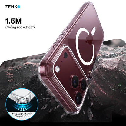 Ốp Zenko Premium MagSafe – Clear
