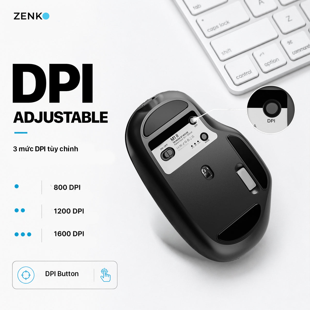 Chuột không dây Zenko Pro Silent ZKM1