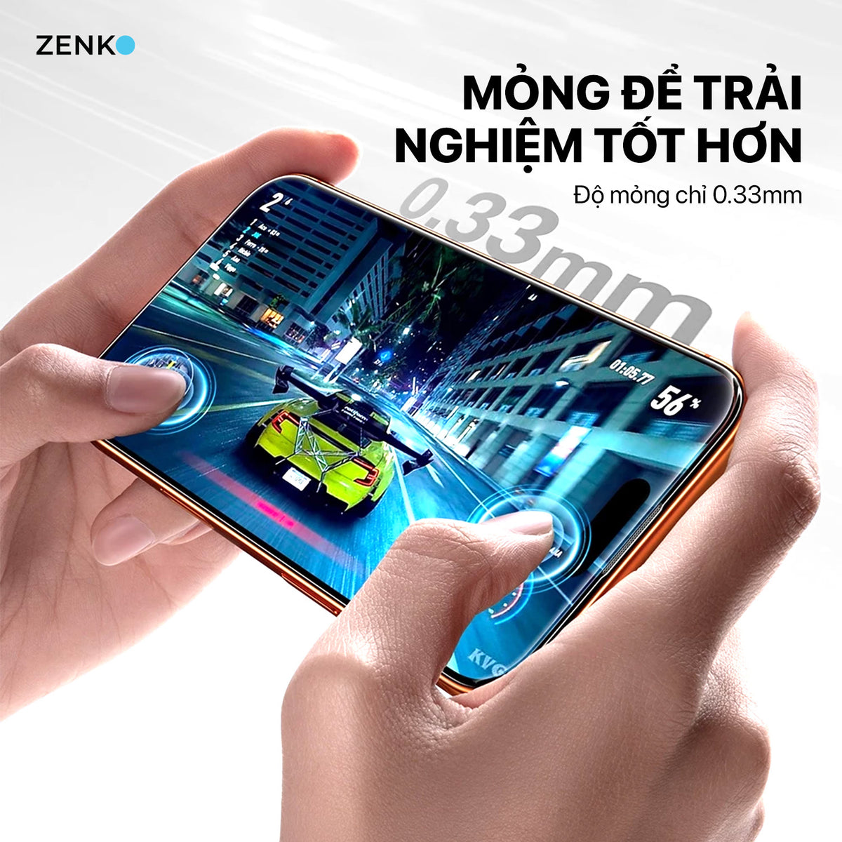 Kính cường lực Chống nhìn trộm Zenko Premium - Hộp 2 miếng