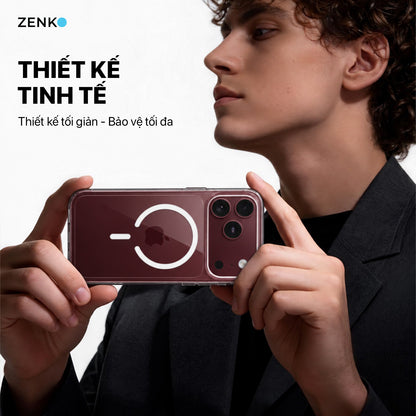 Ốp Zenko Premium MagSafe – Clear