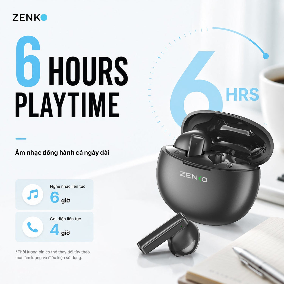 Tai nghe mini earbud Zenko Standard ZK92