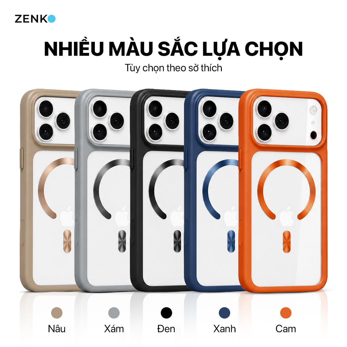 Ốp Zenko Premium MagSafe Cao cấp ZK205