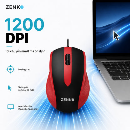 Chuột có dây Zenko Basic ZK88