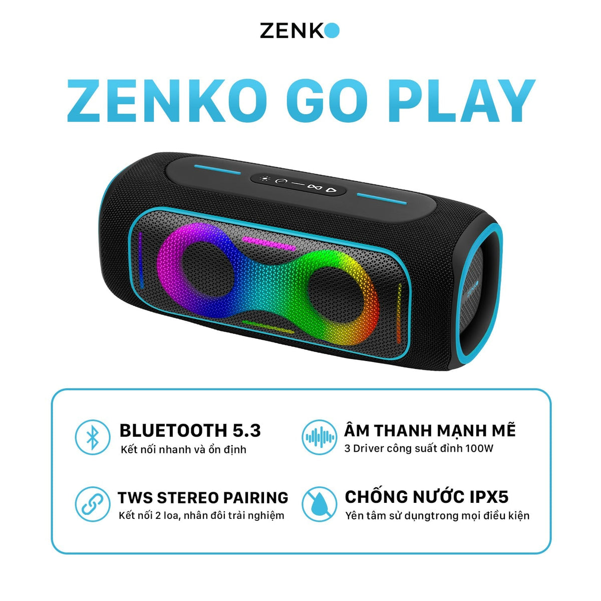 Loa bluetooth Zenko Go Play